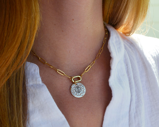Paperclip Chain Medical Alert Necklace