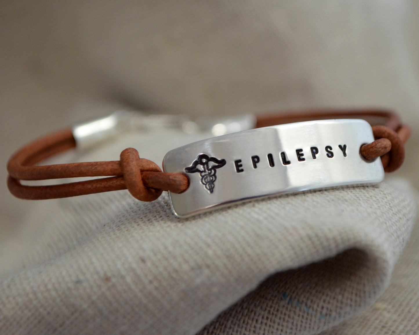 Classic Leather Medical ID Bracelet